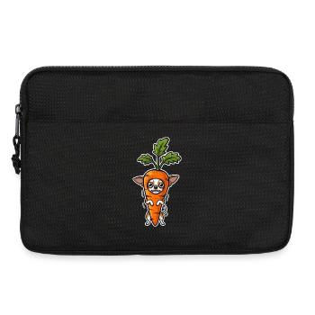Carrot Chihuahua Cartoon Costume - Laptop bag 13" - black - Front