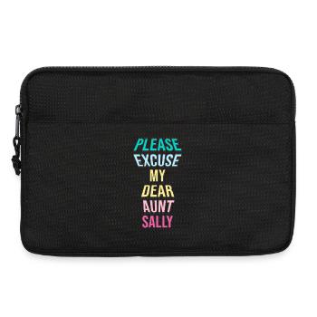 Math Math Teacher Saying Math Teacher Funny - Laptop bag 13" - black - Front