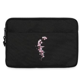 Glitch Kirschblüte moderner Blütenzweig - Laptoptasche 13" - Schwarz - Vorne