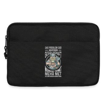 Tenues vikings Valhalla Mythologie nordique - Sacoche pour ordinateur portable 13 pouces - noir - Devant