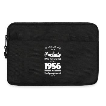 Née en 1956 – Pas parfaite mais presque - Sacoche pour ordinateur portable 13 pouces - noir - Devant