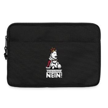 Before you ask: White Shepherd Shepherd - Laptop bag 13" - black - Front
