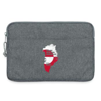 Pas Touches au Groenland (Édition Groenland) - Sacoche pour ordinateur portable 13 pouces - gris chiné - Devant