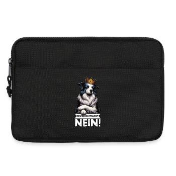 Avant que vous ne demandiez : Border Collie, Chien de Troupeau, Chien Collie - Sacoche pour ordinateur portable 13 pouces - noir - Devant