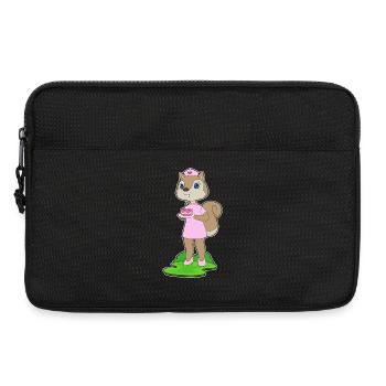 Squirrel Birthday Nurse - Laptop bag 13" - black - Front