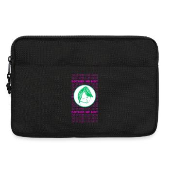 Ne m’embêtez pas – Design sarcastique minimal - Sacoche pour ordinateur portable 13 pouces - noir - Devant