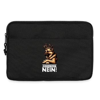 Bevor Du Fragst Deutscher Schäferhund Schäferhunde - Laptoptasche 13" - Schwarz - Vorne