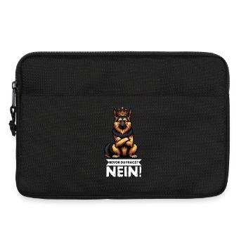 Bevor Du Fragst Deutscher Schäferhund Schäferhunde - Laptoptasche 13" - Schwarz - Vorne