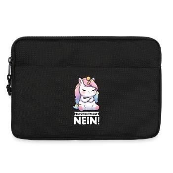 Before you ask No Unicorn Unicorns Unicorn Fan - Laptop bag 13" - black - Front
