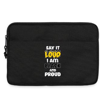 Loud Black Bold Statement Empowerment Design - Laptoptasche 13" - Schwarz - Vorne