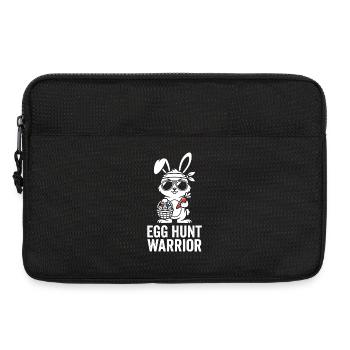Guerrier Lapin de Pâques avec lunettes de soleil - Sacoche pour ordinateur portable 13 pouces - noir - Devant