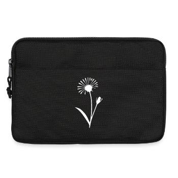  Blume Pusteblume Blumen Blüte Wildblumen Kräuter  - Laptoptasche 13" - Schwarz - Vorne