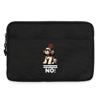 Before You Ask Shih tzu Shih tzus Shih tzu halter - Laptop bag 13" - black - Front