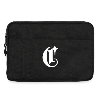 Étoile monogramme en C ornée - Sacoche pour ordinateur portable 13 pouces - noir - Devant