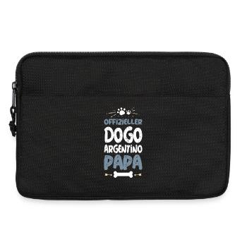 Offizieller Dogo Argentino Papa - Laptoptasche 13" - Schwarz - Vorne