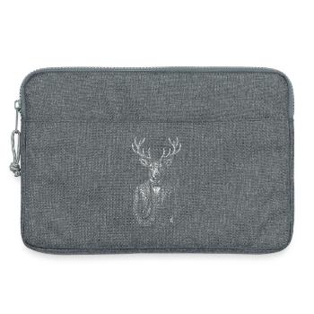 Dapper Deer in a Tailored Suit - Laptop bag 13" - heather grey - Front