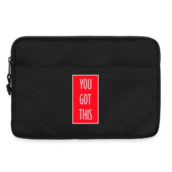 You Got This Motivierend Inspirierend Spruch Zitat - Laptoptasche 13" - Schwarz - Vorne