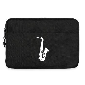 Saxophone Music Gift Musician - Laptop bag 13" - black - Front