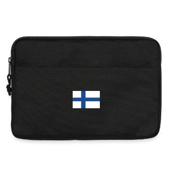 Finnish Flag - Laptop bag 13" - black - Front