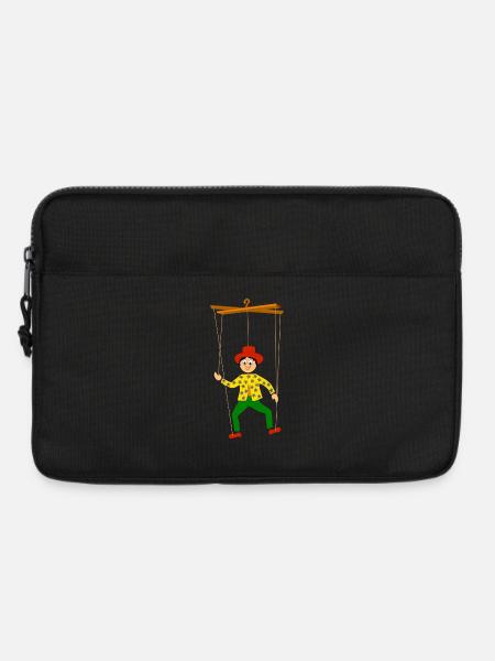 kinder marionette lustig - Laptoptasche 13" - Schwarz