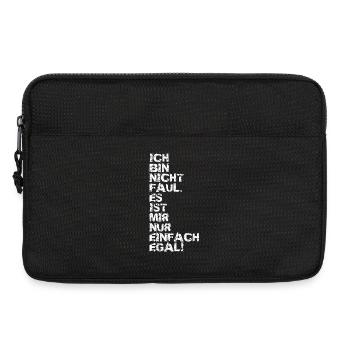Ich bin nicht faul – Lustiger Spruch - Laptoptasche 13" - Schwarz - Vorne