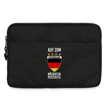 Deutschland Meister WM / EM - Deutschland 2026 - Laptoptasche 13" - Schwarz - Vorne