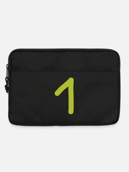 1 Nummer eins Zah grünl Geburtstag - Laptoptasche 13" - Schwarz
