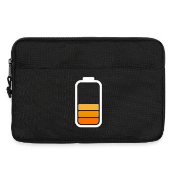 HALF BATTERY - Blanc - Sacoche pour ordinateur portable 13 pouces - noir - Devant