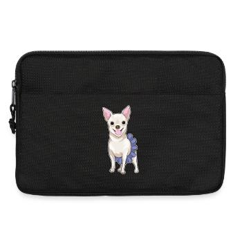 Danse ballerine Chihuahua - Sacoche pour ordinateur portable 13 pouces - noir - Devant