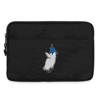 Pinguin Glockenblume  - Laptoptasche 13" - Schwarz - Vorne
