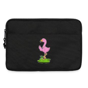 Collier Flamant rose - Sacoche pour ordinateur portable 13 pouces - noir - Devant
