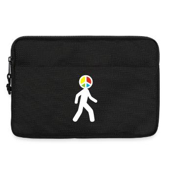 Man of Peace (white) - Laptop bag 13" - black - Front