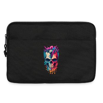 Crâne - Sacoche pour ordinateur portable 13 pouces - noir - Devant