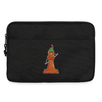 Chess piece pawn chess - Laptop bag 13" - black - Front