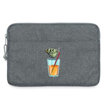 Jus de papillon - Sacoche pour ordinateur portable 13 pouces - gris chiné - Devant