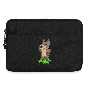Reh Bowling Bowlingkugel - Laptoptasche 13" - Schwarz - Vorne