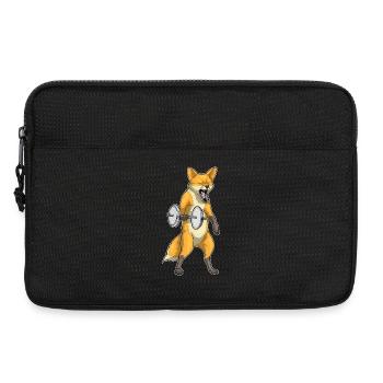 Fox Bodybuilder Dumbbell Bodybuilding - Laptop bag 13" - black - Front