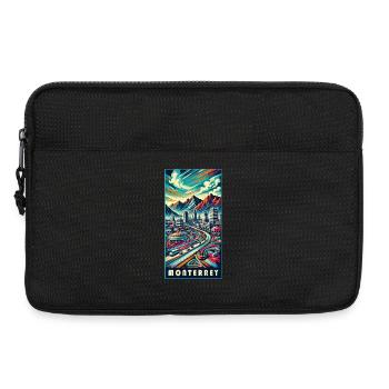 Monterrey Mexiko Stadt Reise Design - Laptoptasche 13" - Schwarz - Vorne