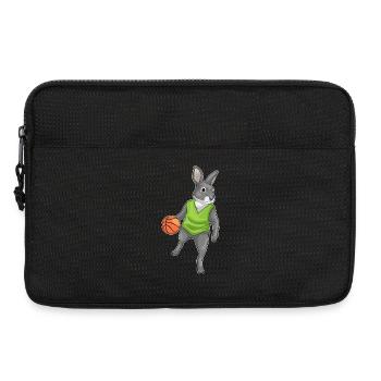 Bunny Basketteur Joueur Sports de basket-ball - Sacoche pour ordinateur portable 13 pouces - noir - Devant