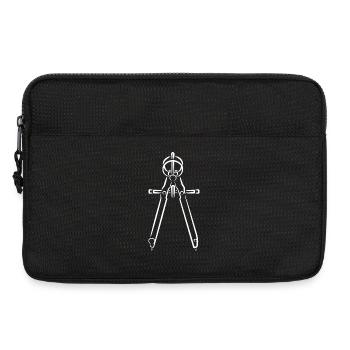 Compass Sketch - Laptop bag 13" - black - Front