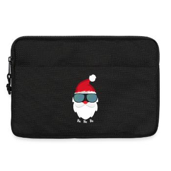 Santa Claus Cool with Sunglasses - Laptop bag 13" - black - Front