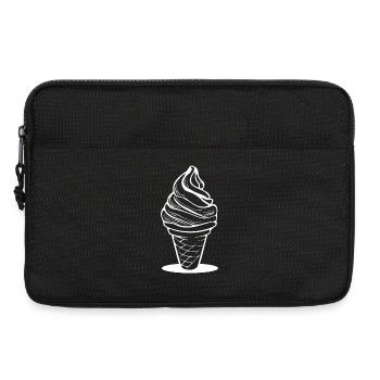 Croquis de cornet de crème glacée - Sacoche pour ordinateur portable 13 pouces - noir - Devant