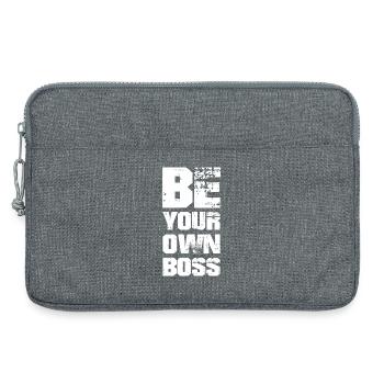 BE YOUR OWN - Laptoptasche 13" - Grau meliert - Vorne