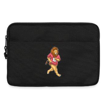 Löwe Jogger Joggen Sport - Laptoptasche 13" - Schwarz - Vorne