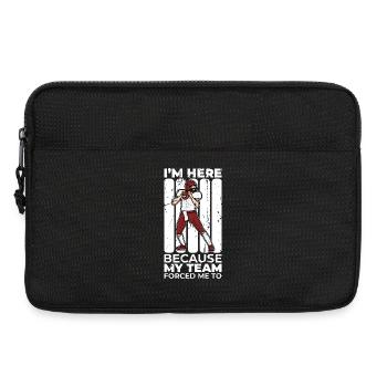 My team forced me to be here - Laptop bag 13" - black - Front
