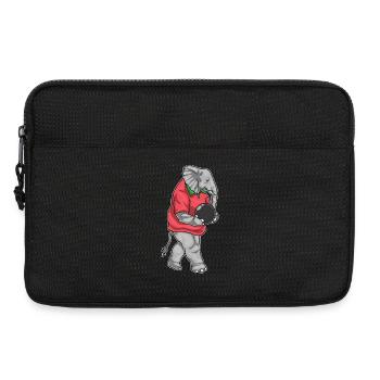 Elephant Bowling Bowling Ball - Laptop bag 13" - black - Front