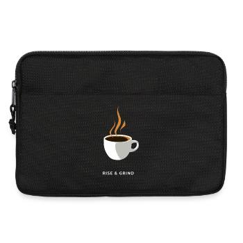 Steaming Coffee Grind - Laptop bag 13" - black - Front