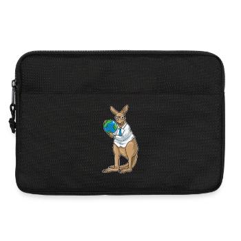 Känguru Geschichte Lehrer Schule - Laptoptasche 13" - Schwarz - Vorne