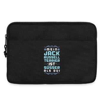 jack russell terrier hund spruch - Laptoptasche 13" - Schwarz - Vorne