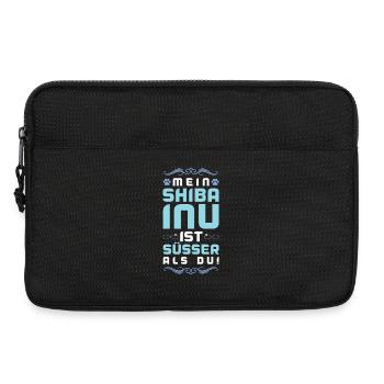 Dicton de chien Shiba Inu - Sacoche pour ordinateur portable 13 pouces - noir - Devant